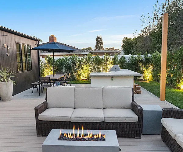 Landscape Lighting & Planting Details Entry Poured in Place Concrete Pilasters Essex Back Bay