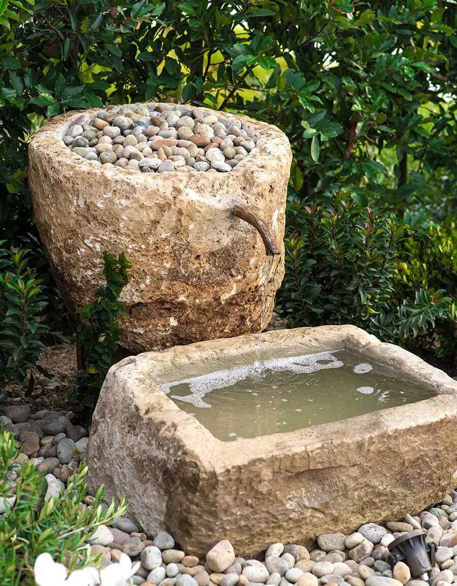 Custom Designed Natural Stone Fountain