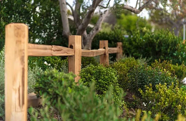 Split Rail Fence Installation with Complementary Softscaping